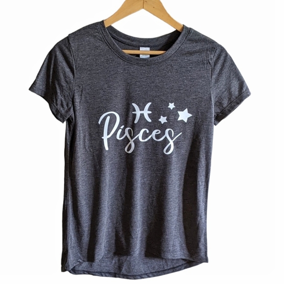 ✨Pisces Zodiac♓ Graphic Soft Blend Tee | ✂️HANDCRAFTED! - Picture 1 of 10
